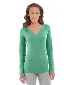 Eos V-Neck Hoodie-XS-Green