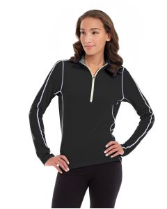 Olivia 1/4 Zip Light Jacket-L-Black