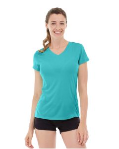 Gabrielle Micro Sleeve Top-M-Blue