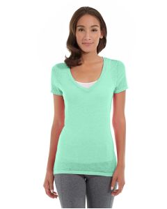 Karissa V-Neck Tee-M-Green